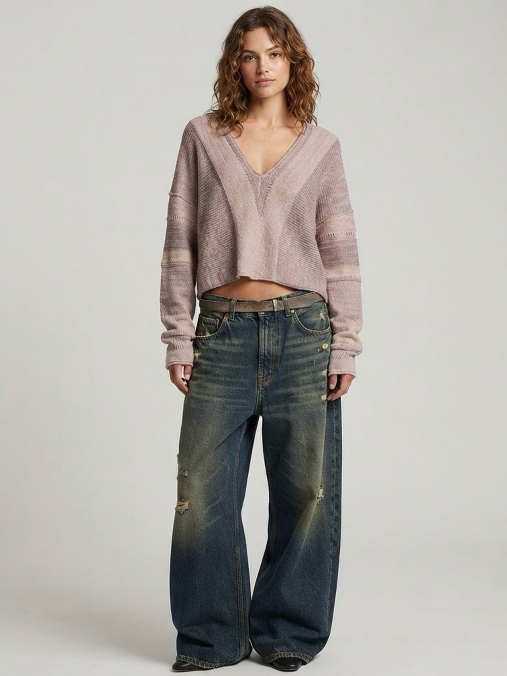 Free people lemonade Stand Sweater